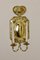 Large Mid-Century Swedish Brass Sconces, Set of 2 2