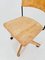 Bauhaus Swivel Office Chair in Wood from Giroflex, 1960s 5