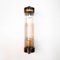 Zylindrische Wandlampe mit Streifenglas & patiniertem Messing-Finish, 1970er 3