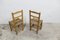Charlotte Perriand zugeschriebene rustikale Stühle aus Eschenholz, 1960er, 2er Set 6