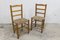 Charlotte Perriand zugeschriebene rustikale Stühle aus Eschenholz, 1960er, 2er Set 1
