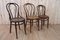 Sillas de bistró N ° 18 de madera curvada de Fischel, 1900. Juego de 6, Imagen 3