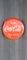 Round Coca Cola Button Sign, 1950s 3