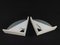 Minimalist Triangular Wall Lights, 1980s, Set of 2 2