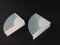 Minimalist Triangular Wall Lights, 1980s, Set of 2 3