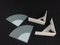 Minimalist Triangular Wall Lights, 1980s, Set of 2 4