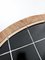 Round Black Tiled Rattan Coffee Table, 1960s, Image 6