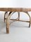 Round Black Tiled Rattan Coffee Table, 1960s, Image 3
