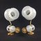 Golden Metal and Opal Glass Sconces, 1970s, Set of 2 4
