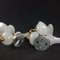 Golden Metal and Opal Glass Sconces, 1970s, Set of 2 5