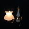 Golden Metal and Opal Glass Sconces, 1970s, Set of 2 9