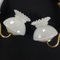 Golden Metal and Opal Glass Sconces, 1970s, Set of 2 10