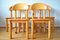 Pine Dining Chairs attributed to Rainer Daumiller, 1970s, Set of 5, Image 3