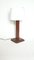 Lampe en Cuir Cousu Saddle, France, 1960s 9