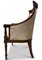 William IV Mahogany Armchair with Cream Damask Upholstery 2