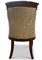 William IV Mahogany Armchair with Cream Damask Upholstery 6