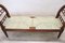 Antique Walnut Bench with Straw Seat 9