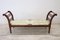 Antique Walnut Bench with Straw Seat 3