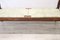 Antique Walnut Bench with Straw Seat 5