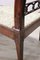 Antique Walnut Bench with Straw Seat 2