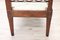 Antique Walnut Bench with Straw Seat 7