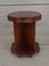 Art Deco Octagonal Reading Table with Two Shelves and Drawers, 1930s 1