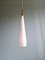 Scandinavian Suspension in White Opaline Glass & Teak by Uno & Östen Kristiansson for Luxus, 1960s, Image 5