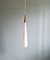Scandinavian Suspension in White Opaline Glass & Teak by Uno & Östen Kristiansson for Luxus, 1960s, Image 8