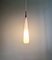 Scandinavian Suspension in White Opaline Glass & Teak by Uno & Östen Kristiansson for Luxus, 1960s, Image 12