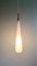 Scandinavian Suspension in White Opaline Glass & Teak by Uno & Östen Kristiansson for Luxus, 1960s, Image 7