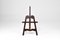 Italian Folding Table Easel in Wood and Brass, 1970s 4