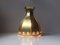 Vintage Danish Brass Pendant Lamp from Coronell Elektro, 1970s, Image 4