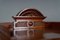 Antique Desk in Wood & Metal 16