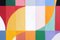 Natalia Roman, Checkered Spring Sunsets Triptych, 2025, Acrylic on Watercolor Paper 10