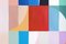 Natalia Roman, Checkered Spring Sunsets Triptych, 2025, Acrylic on Watercolor Paper 11