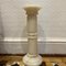 Vintage White Alabaster Column, Image 1