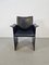 Korium Armchair in Black Leather by Tito Agnoli for Matteo Grassi, Italy, 1970s 8
