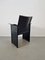 Korium Armchair in Black Leather by Tito Agnoli for Matteo Grassi, Italy, 1970s 11