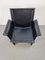 Korium Armchair in Black Leather by Tito Agnoli for Matteo Grassi, Italy, 1970s 5