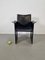 Korium Armchair in Black Leather by Tito Agnoli for Matteo Grassi, Italy, 1970s 9