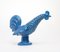 Vintage Italian Blue Ceramic Rooster, 1960s, Image 1