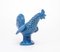 Vintage Italian Blue Ceramic Rooster, 1960s, Image 3