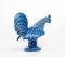 Vintage Italian Blue Ceramic Rooster, 1960s, Image 4