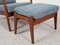 Dänischer Midcentury Sessel mit Fußhocker aus Teak von Ole Wanscher für France & Søn, 2 . Set 8