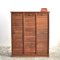 Vintage French Triple Tambour Haberdashery Cabinet, 1940s 1