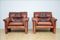 Mid-Century Leather Chairs, 1970s, Set of 2 3