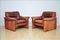 Mid-Century Leather Chairs, 1970s, Set of 2 1