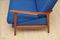 Navy Blue Fold Out Sofa, 1960s 9