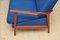 Navy Blue Fold Out Sofa, 1960s, Image 9