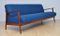 Navy Blue Fold Out Sofa, 1960s, Image 1